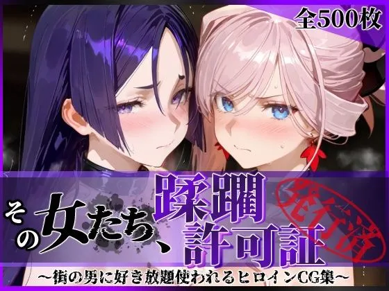 その女たち、蹂躙許可証発行済み -街の男たちに好き放題使われるヒロインCG集- 宮●武蔵＆源●光編