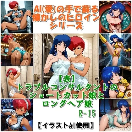 『【表】トラブルコンサルタントのショートカット娘とロングヘア娘』 AIの手で蘇る懐かしのヒロインシリーズ