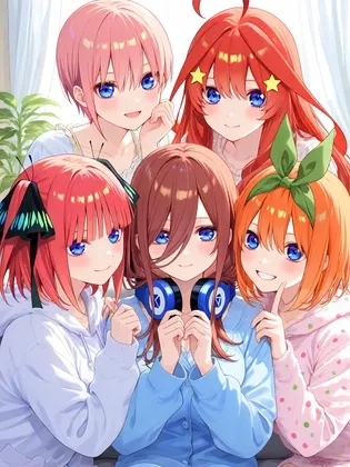 五つ子ちゃんと一緒