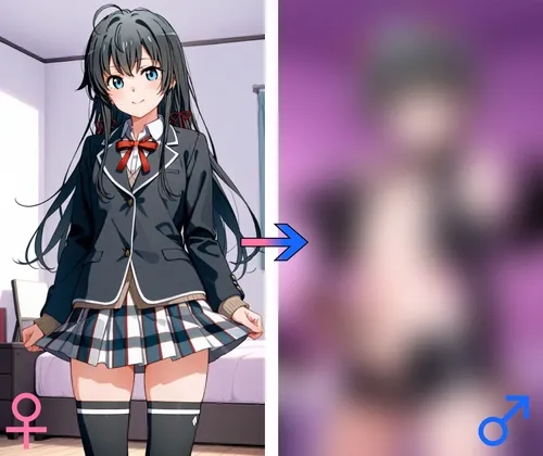 TSF:◯ノ下◯乃がシャワーを浴びてインキュバスボーイになる