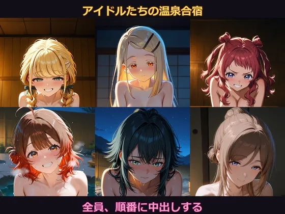 【学○ス】アイドルたちの温泉合宿 〜全員、順番に中出しする〜