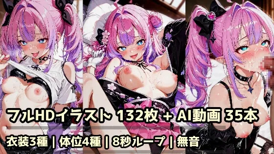 〇ロ〇イブ き〇らら〇ィヴィ 3衣装まとめ R18CG+AI動画セット