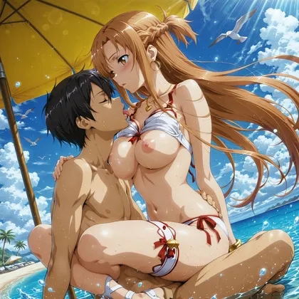結〇明日奈と海で、ラブラブデート編