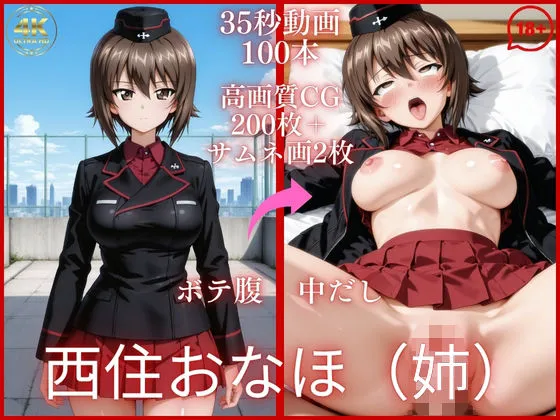 西住おなほ（姉）【大ボリューム動画約1時間＆CG202枚！】